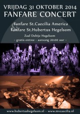 Poster uitwisselingsconcert oktober 2014